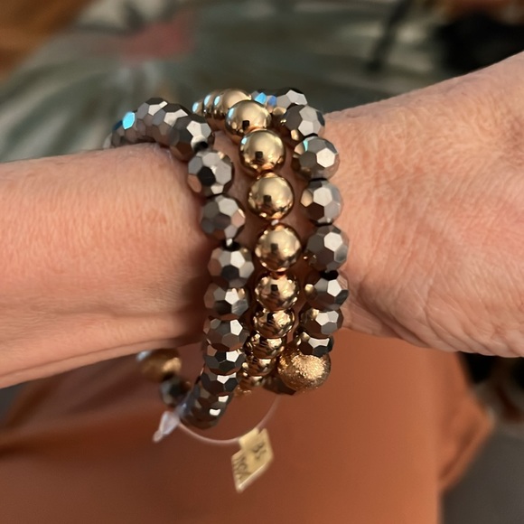 Triple Strand Beaded Bracelet - Picture 4 of 4